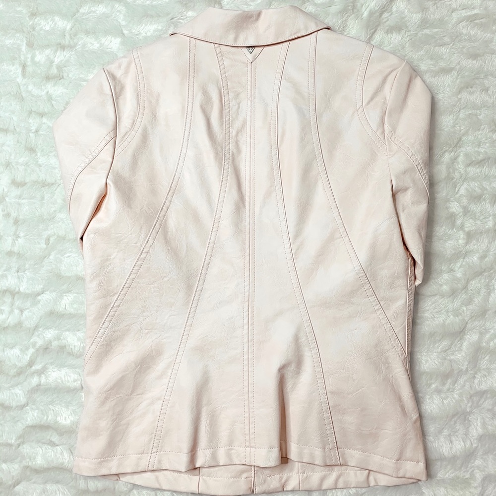 🆕 Sam Edelman Dusty Rose Faux Leather Jacket NWT - Picture 8 of 8